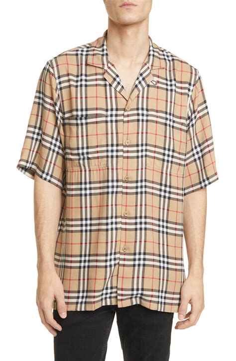 burberry check cotton|burberry short sleeve button up.